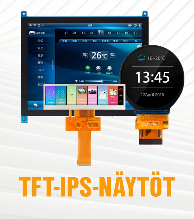 TFT-IPS-näytöt