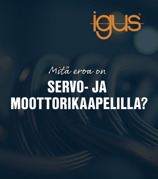 Moottorikaapelin ja servokaapelin erot