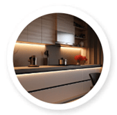 Led profiilivalaisimet esimerkki kohde kodin ja toimiston kalusteet