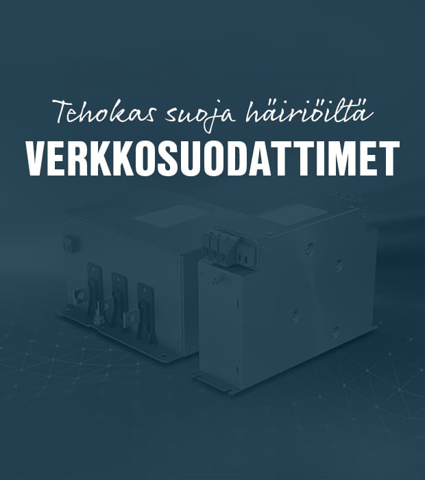 Verkkosuodatin on tehokas suoja häiriöitä vastaan.