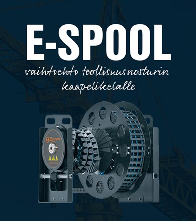 e-spool – vaihtoehto teollisuusnosturin kaapelikelalle
