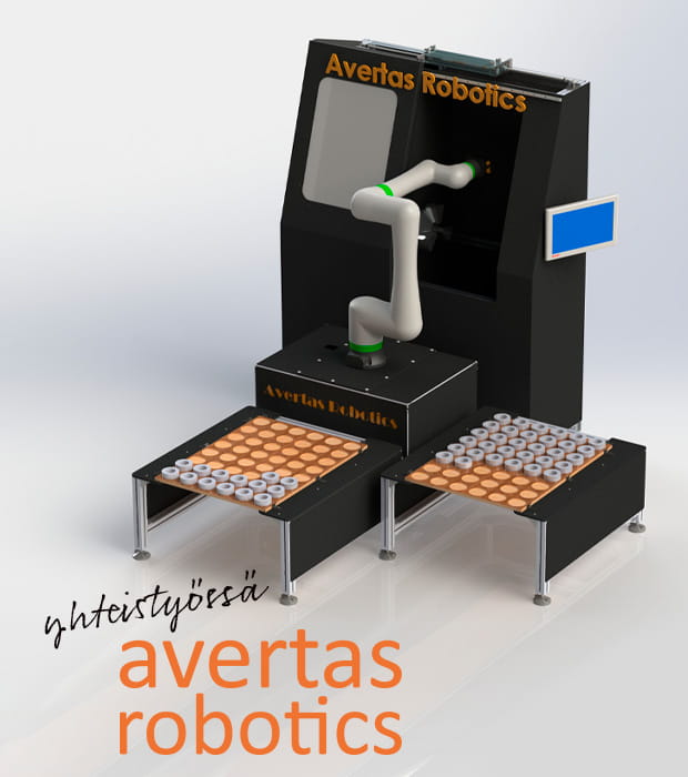 Avertas robotics ultrakompakti konepalvelusolu