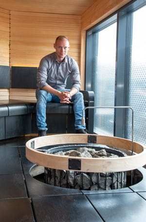 Harvian sauna OEM:n tiloissa