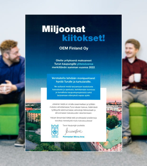 Miljoonat kiitokset