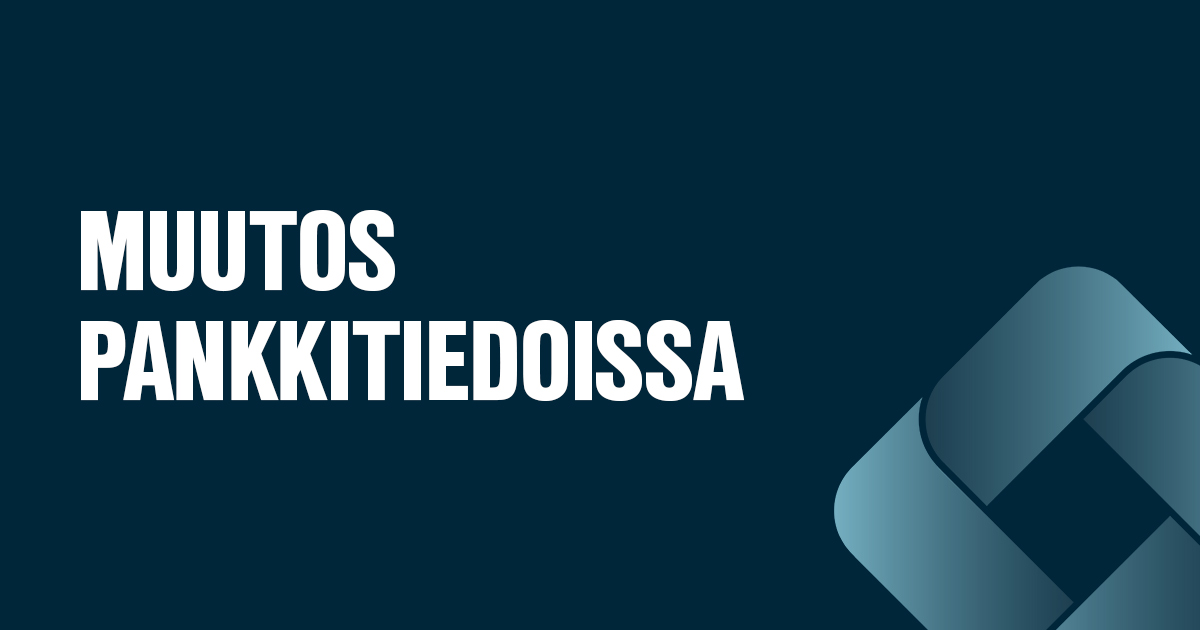 Muutos OEM Finland pankkitiedoissa