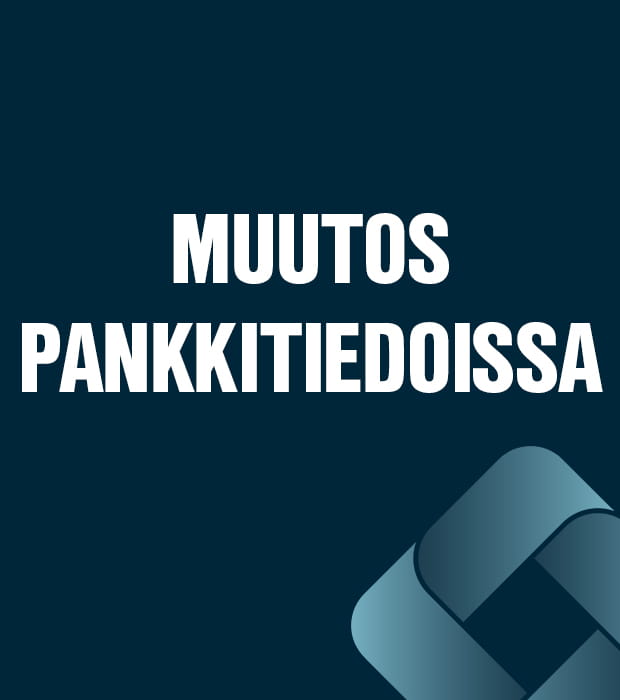 Muutos OEM FInland pankkitiedoissa