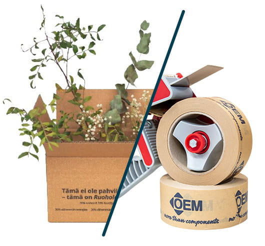 Ruoholaatikko ja paperiteippi