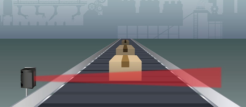 Valokenno ei vastaanota riittävästi heijastunutta valoa.