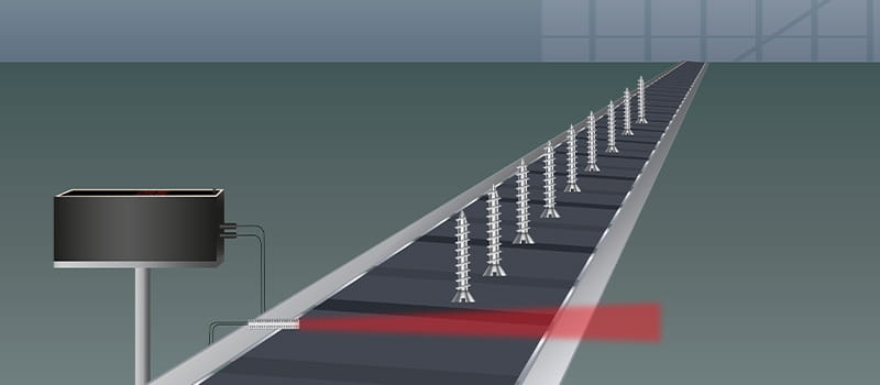 Kohteesta tunnistava kuitu, ei heijastusta