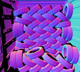 3D-pistepilvi normaali datan kanssa 4 metrin etäisyydeltä