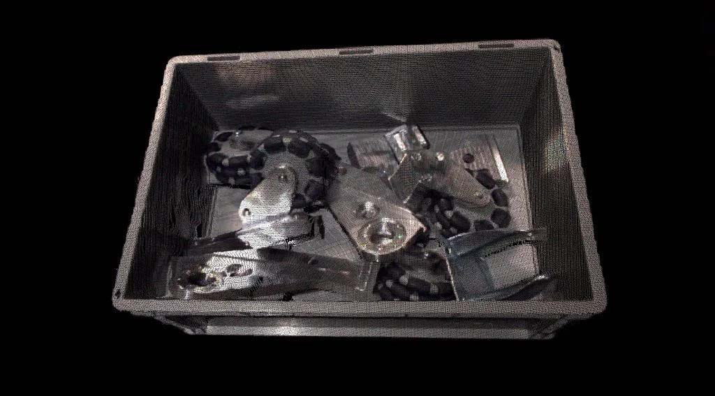 Kiiltävien kohteiden 3D-skannaus jälkeen