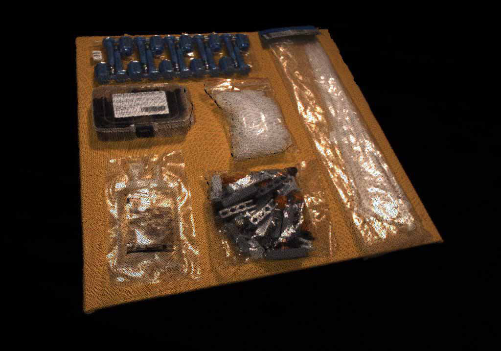 Läpinäkyvien kohteiden 3D-skannaus jälkeen