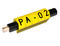 Johdinmerkki PA02/6 0,2-1,5 mm² keltainen/musta 100 pss (L1)