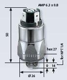 0180/0181 painekytkimet mitat