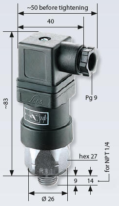 0184/1085 painekytkinten tekninen kuva