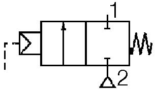 2/2 pilot operated valves air controlled  1/2"-1"-flow diagrammi
