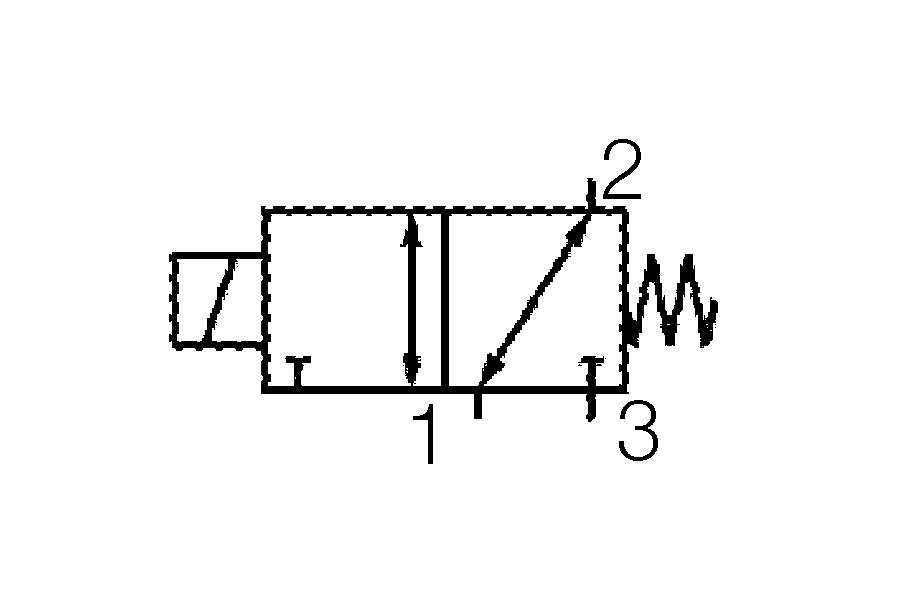 3/2 Magneettiventtiili 1/4"-tekninen kuva