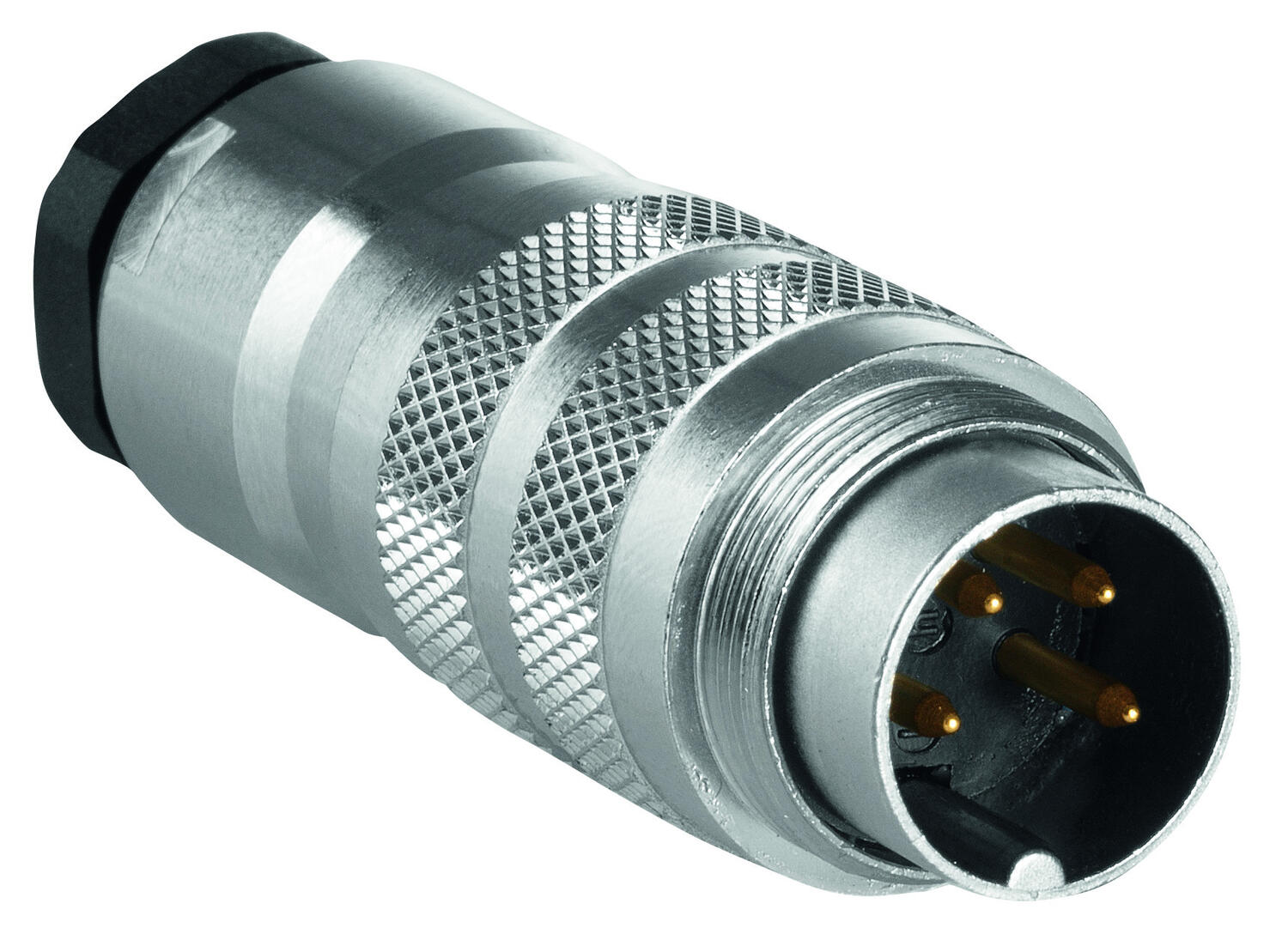 4-napainen urosliitin 9 mm kaapelille (Dynamic- Armored kaapeleille)