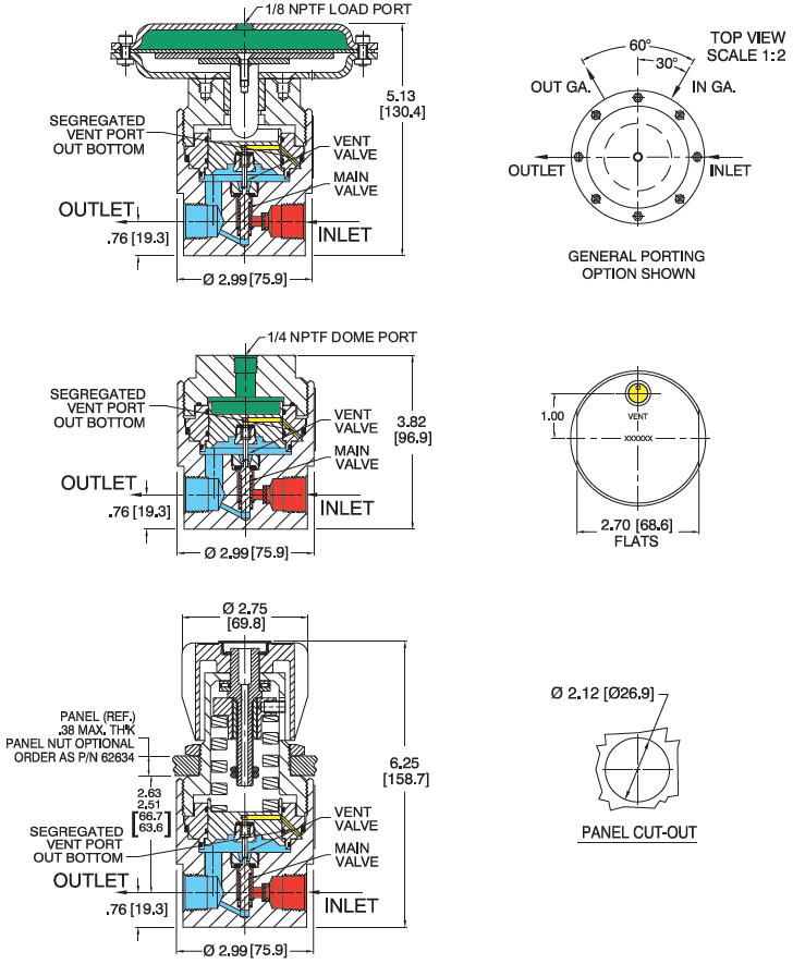 44-1500-sarjan paineensäädin 2