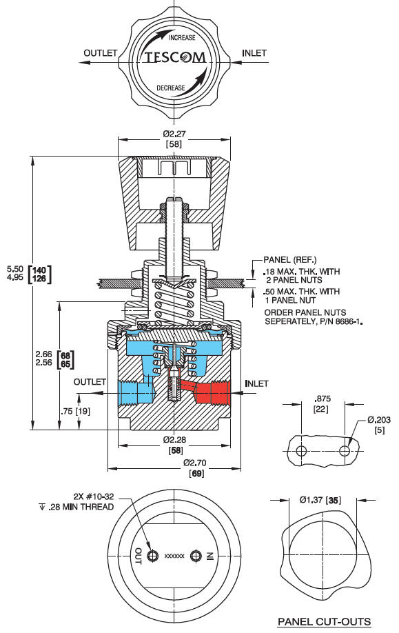 44-4600-sarjan paineensäädin 2