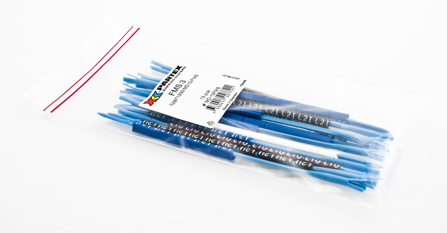 Asennuspuikko PA1-merkeillä vaihemerkinnät 13 pss