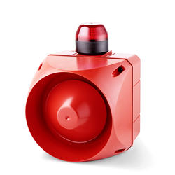 Auer ”A”-sarjan äänigeneraattori valolla, L-koko punainen