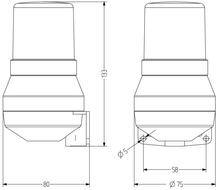 Auer hälytystorvi valolla