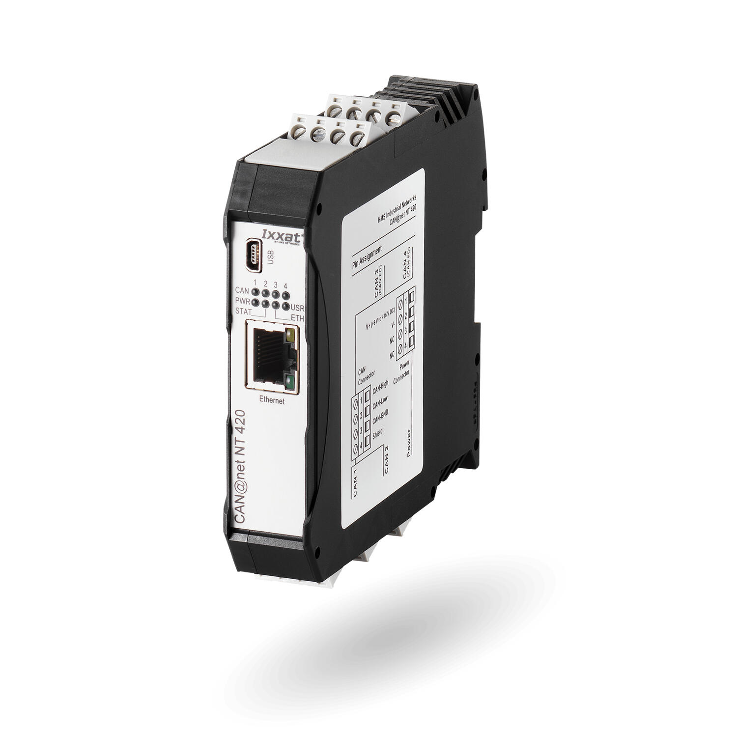 CAN@net NT 200 CAN-Ethernet-gateway, 4-kanavaa