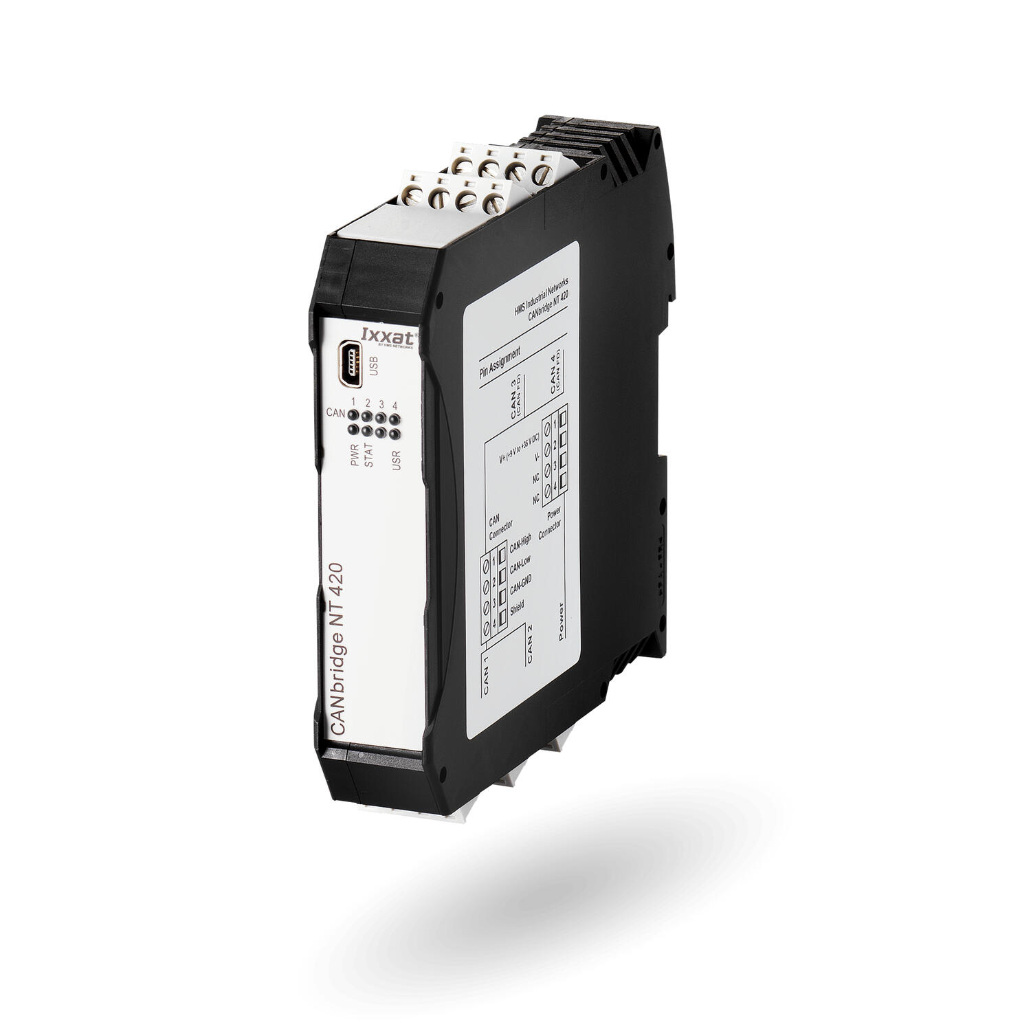 CANbridge NT420 CAN/CANfd-reititin, 4×CAN