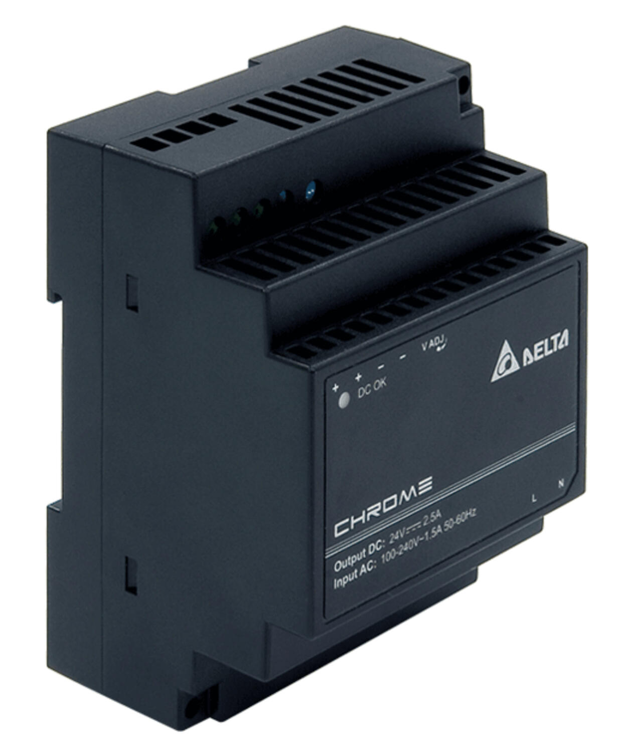 Chrome teholähde 24 V DC moduulikoteloon