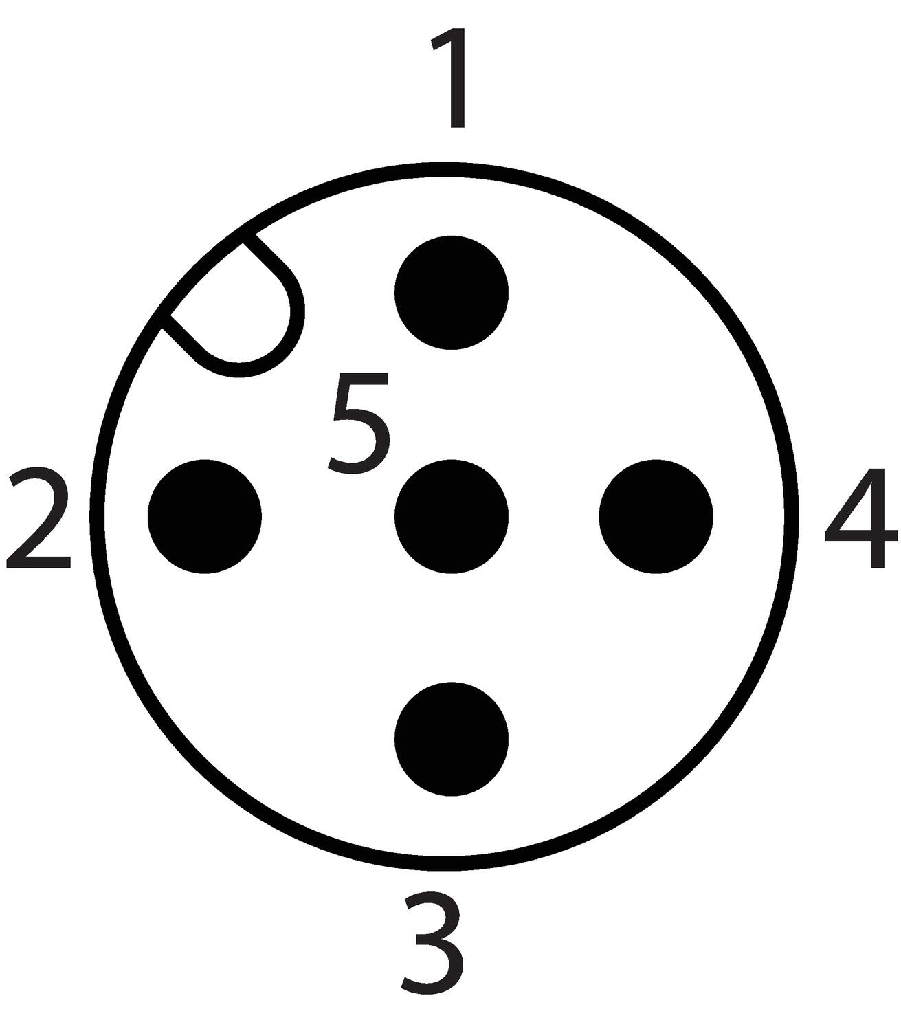 Connecting sketch M12 cables with contacts