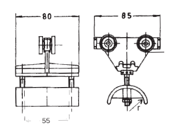 CRL-1 muovinen kaapelivaunu