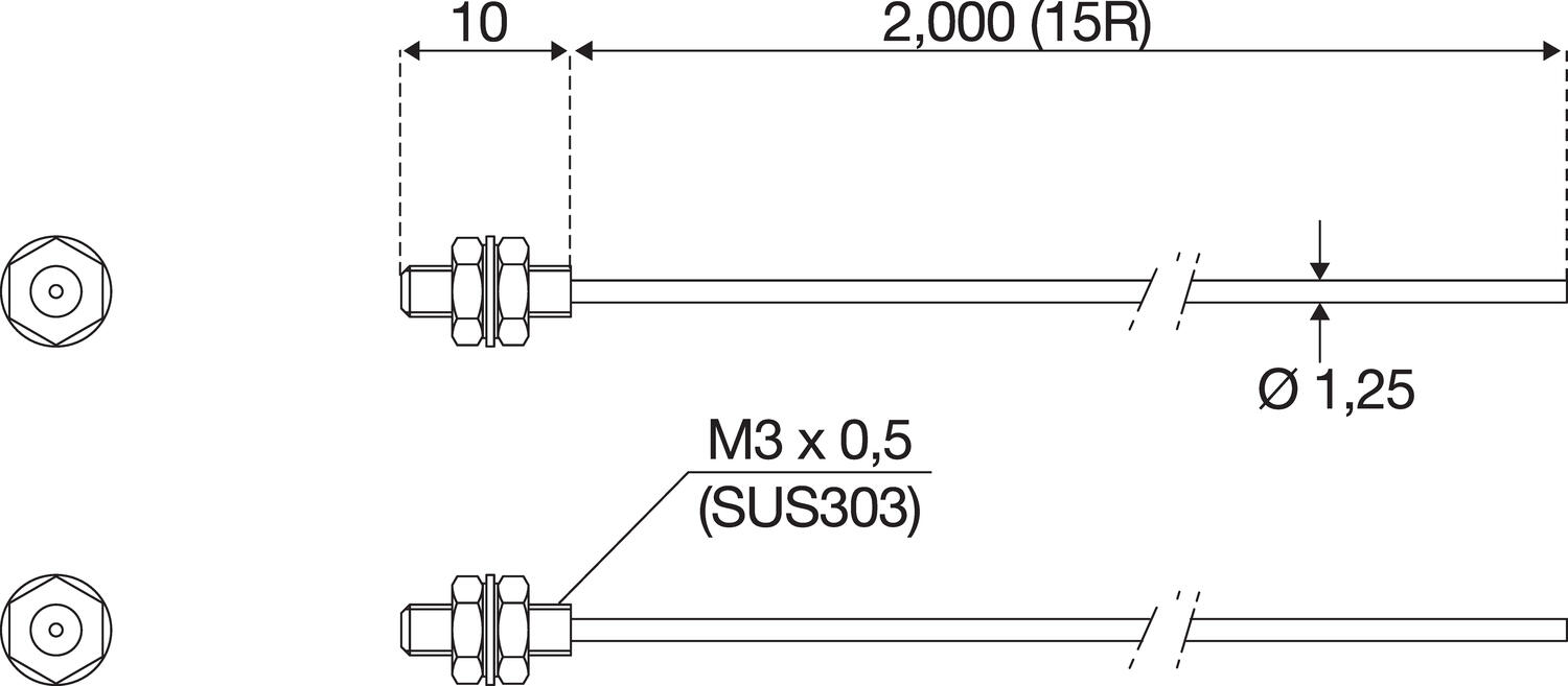 Dimension fibreconductor, S/M