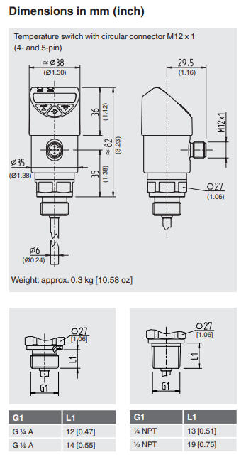 Elektroninen lämpötilakytkin näytöllä TSD-30 kuva 1.5