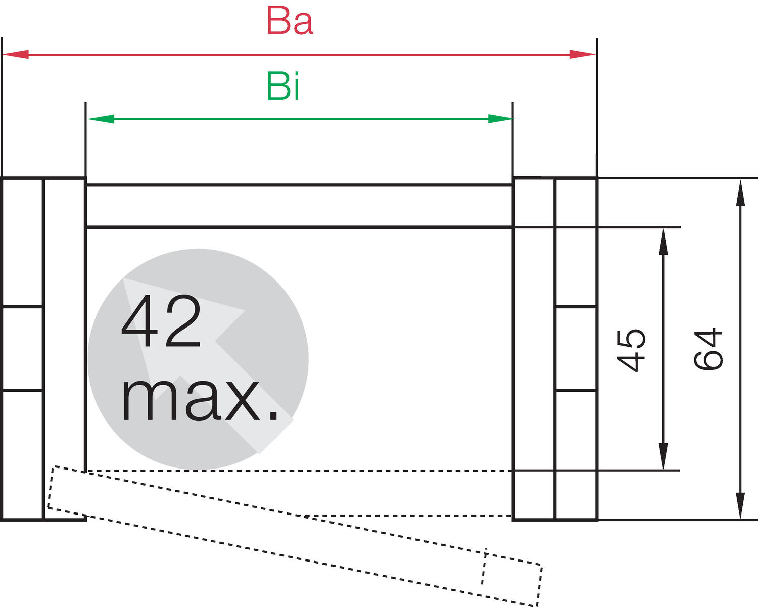 Energiansiirtoketju E2/000 15 lenkkiä tekninen kuva