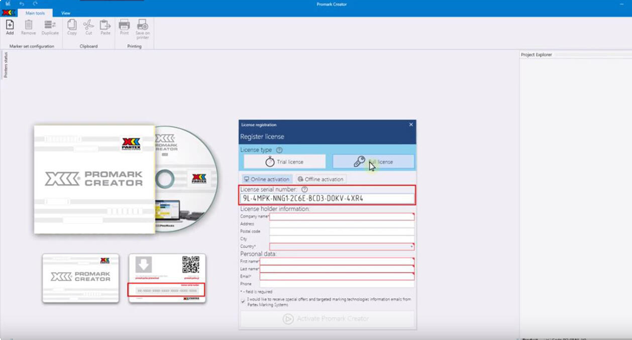 EOS2 lämpötulostin