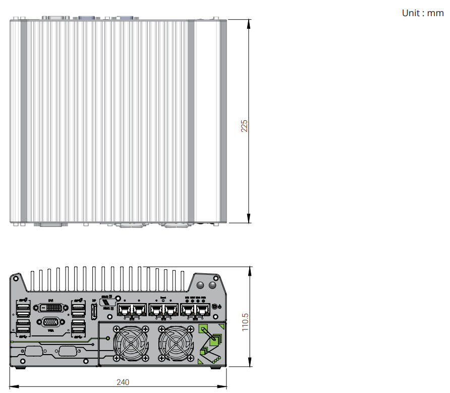 FAMOS kamera, mittakuva
