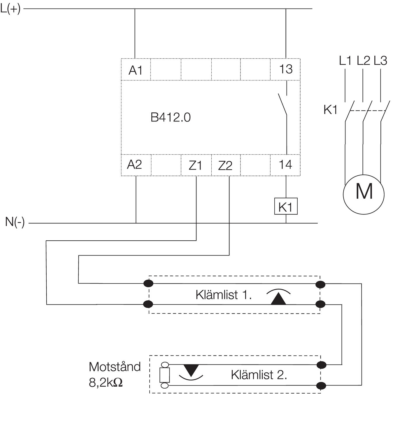 Gelbau valvontayksikkö PL c, tekninen kuva