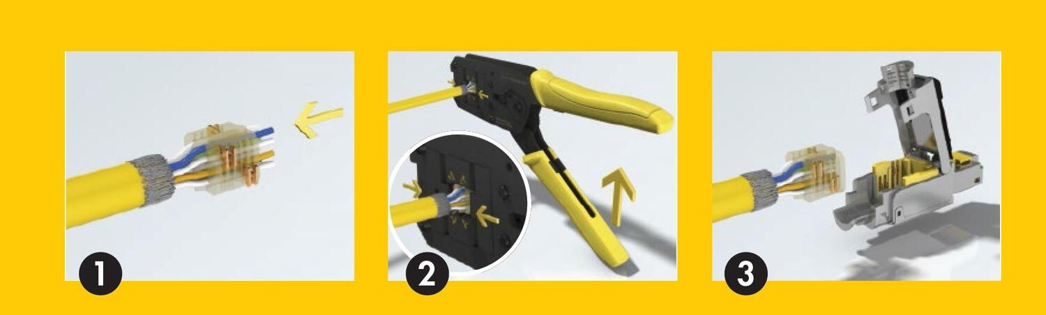 Ha-VIS prelink Ethernet-liitinmoduulit kuvakollaasi