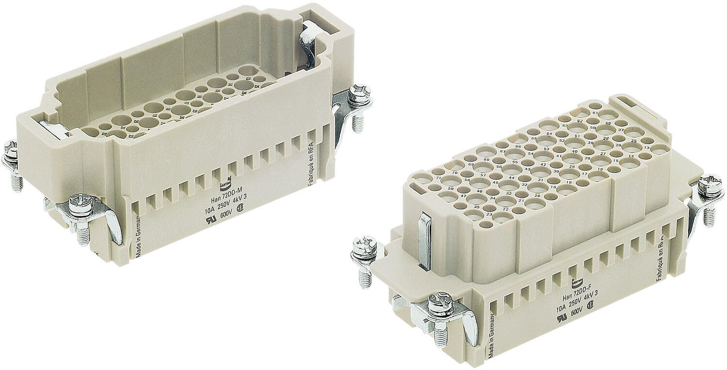 Han D ja Han DD 15-216-napaiset kosketinosat