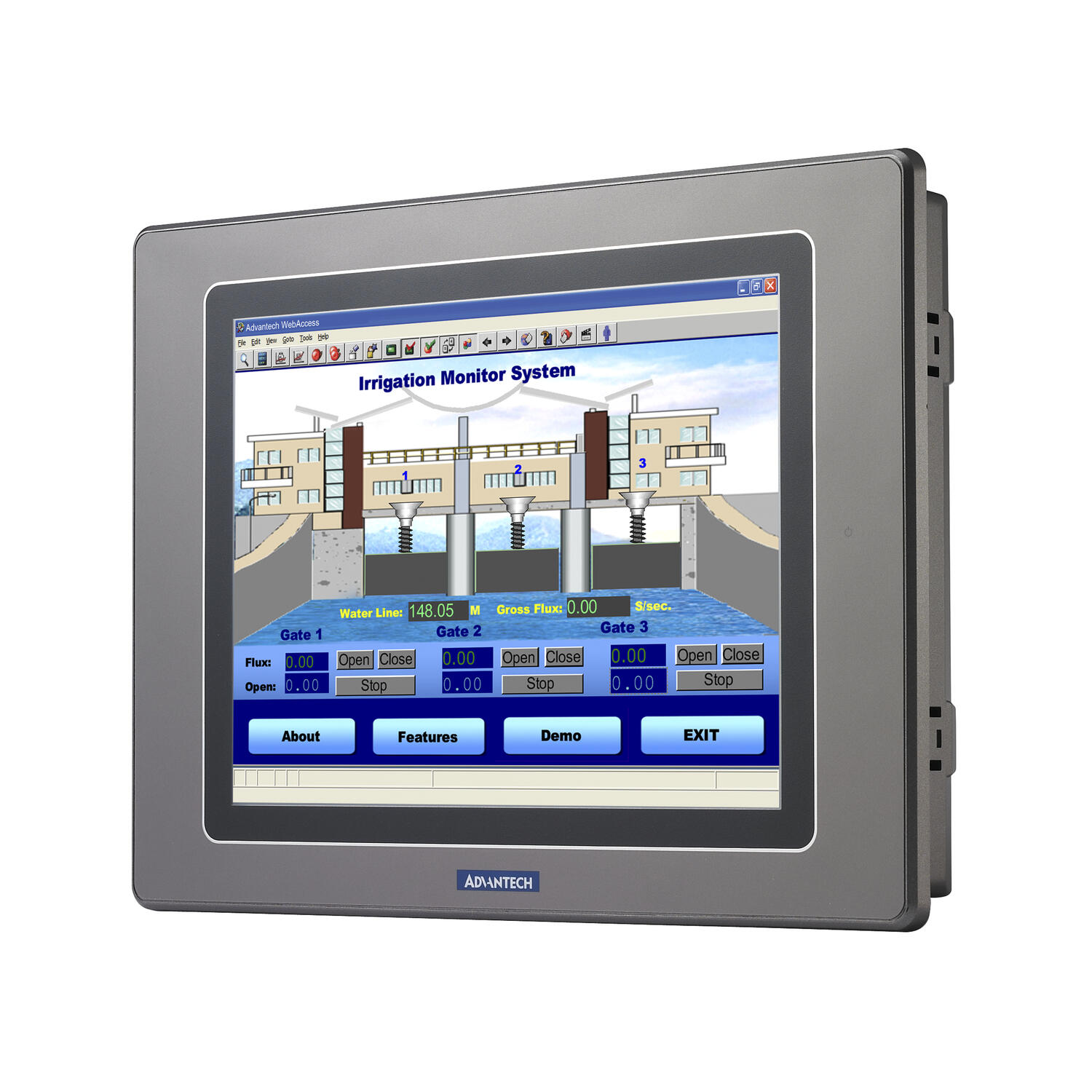 HMI-paneeli edestäpäin