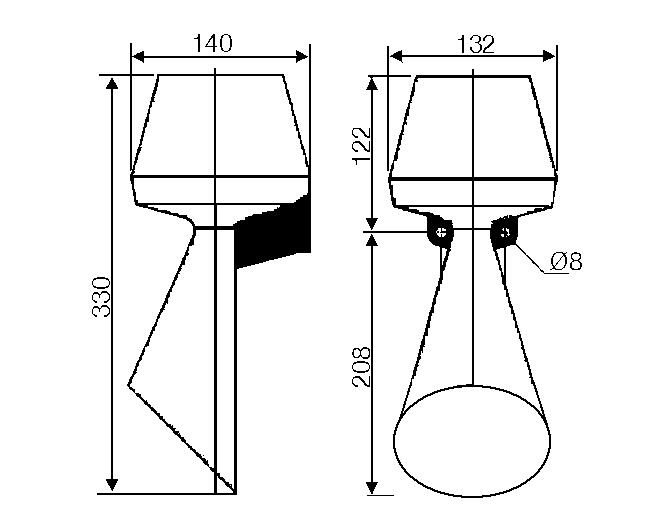 HTG hälytystorvi 108 dB mitat