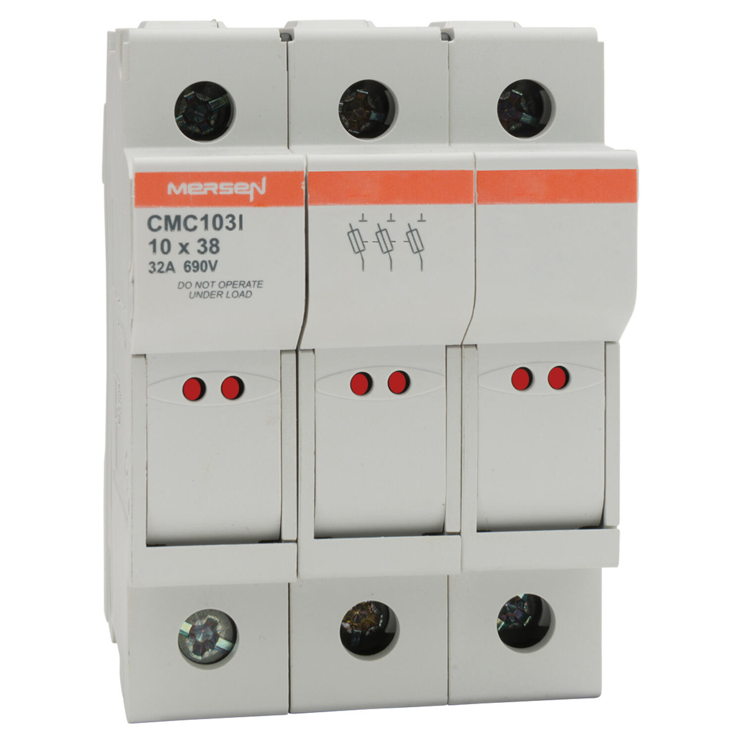 IEC sulakepesä 3-napainen + indikointi