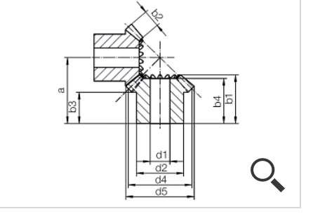 Iguform S270 muovinen kartiohammaspyörä, mittakuva