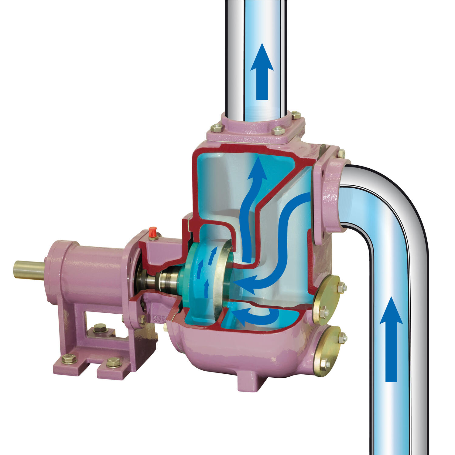 Itseimevä keskipakopumppu tekninen kuva 3