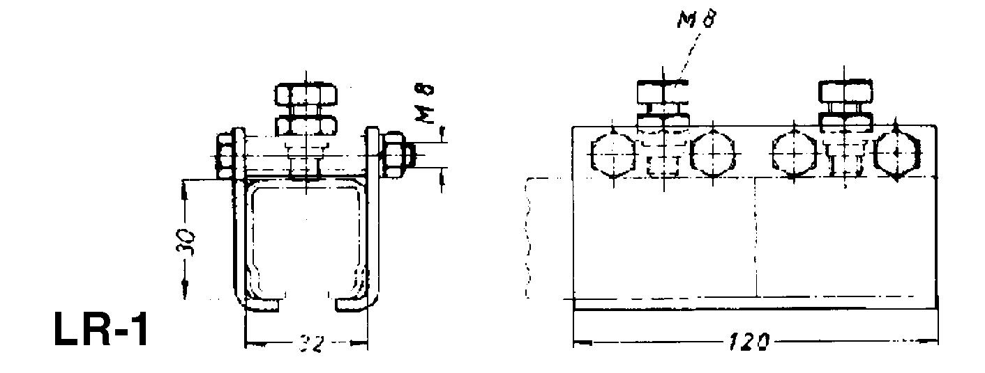 Jatkoliitos LR-1 mittakuva