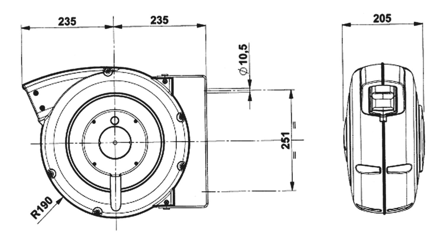 Jousikaapelirumpu mittakuva 7
