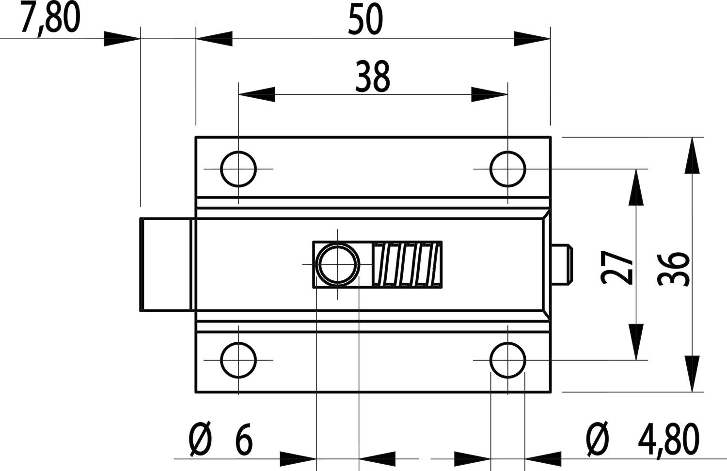 Jousisalpa, mittakuva 1