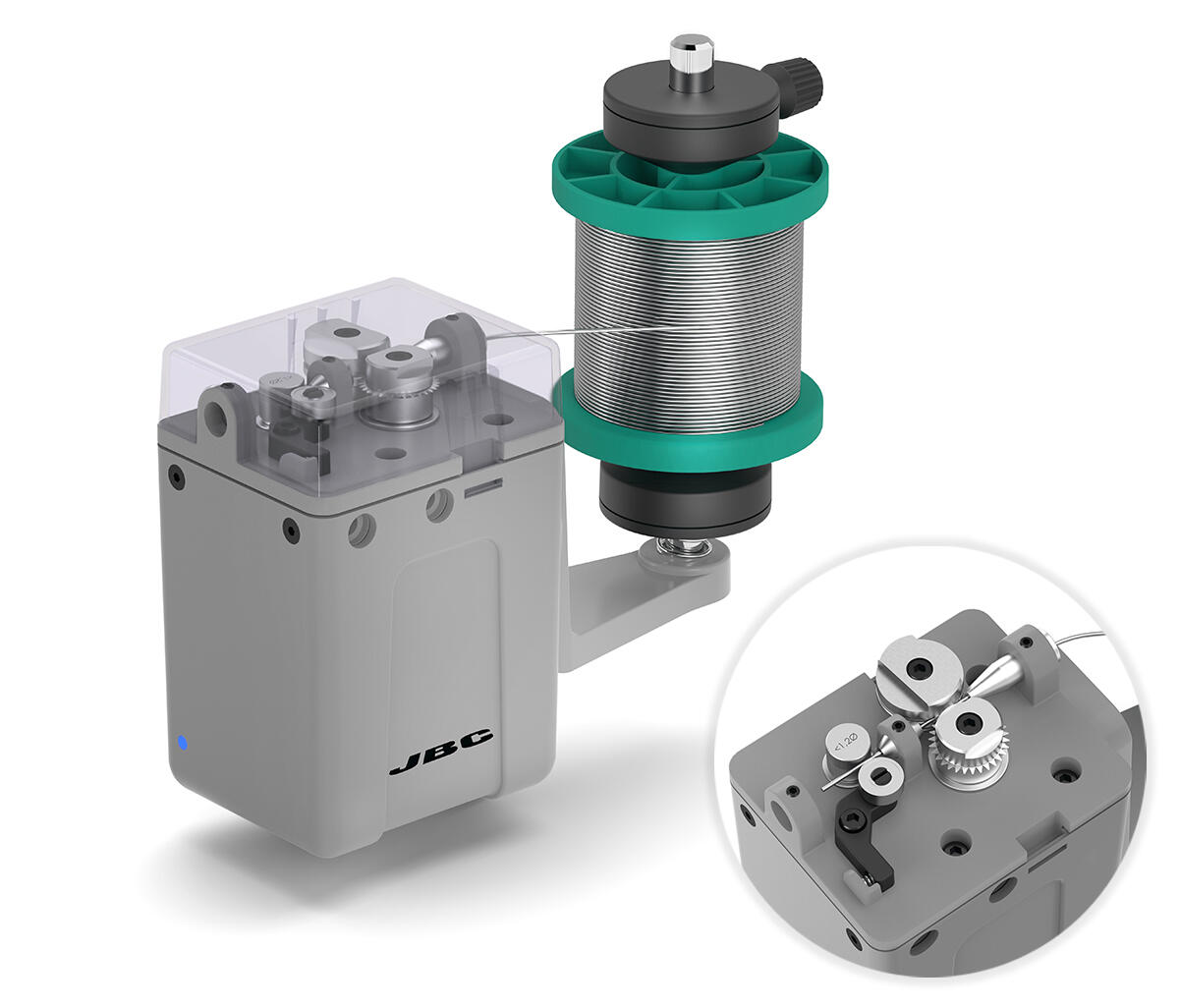 Juotteensyöttäjä juotosrobotille