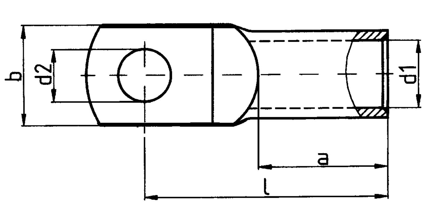 Kaapelikenkä kapea mittakuva